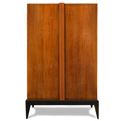 Armoire w/ Leather Handles